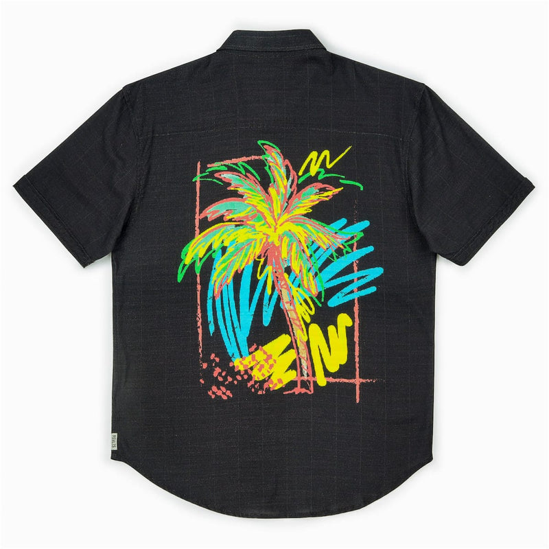 RSVLTS Electric Palm Bamboo Short Sleeve Shirt — detail 4
