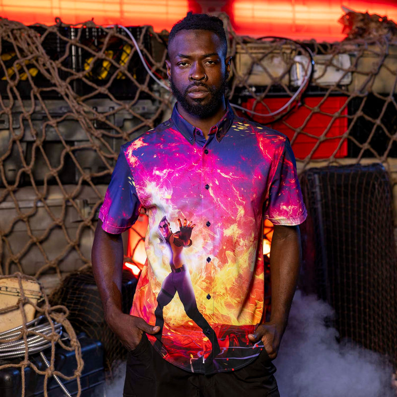 RSVLTS Kanan's Sacrifice KUNUFLEX Short Sleeve Shirt in Multicolor — detail 2