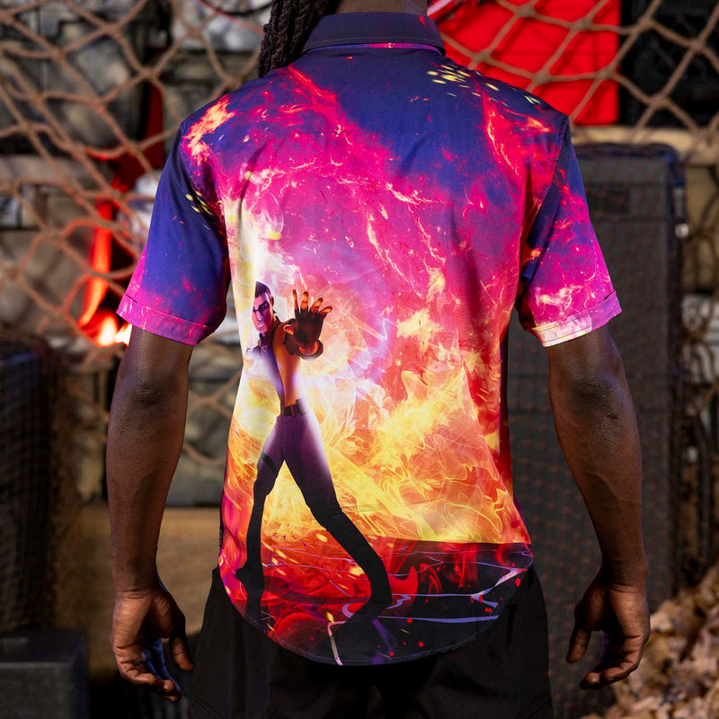 RSVLTS Kanan's Sacrifice KUNUFLEX Short Sleeve Shirt in Multicolor — detail 4