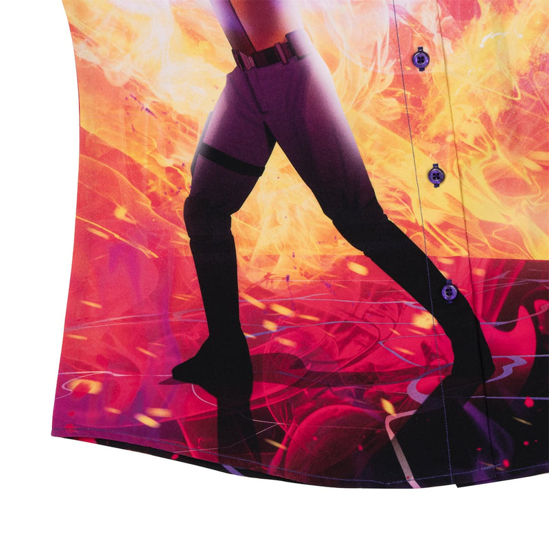 RSVLTS Kanan's Sacrifice Women's KUNUFLEX Short Sleeve Shirt in Multicolor — detail 5