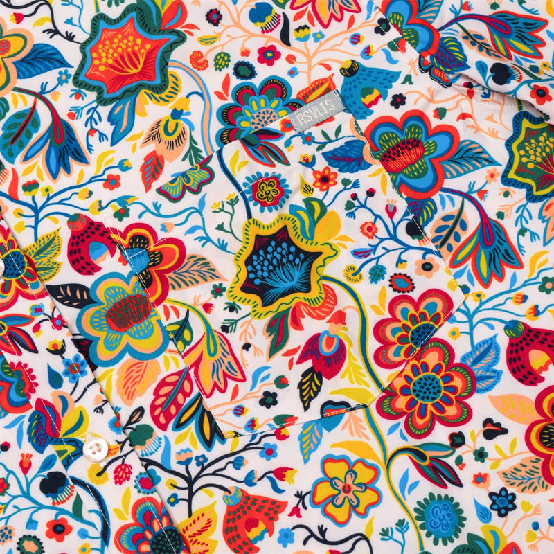 RSVLTS Lush Summer Daydream KUNUFLEX Short Sleeve Shirt in Multicolor — detail 4