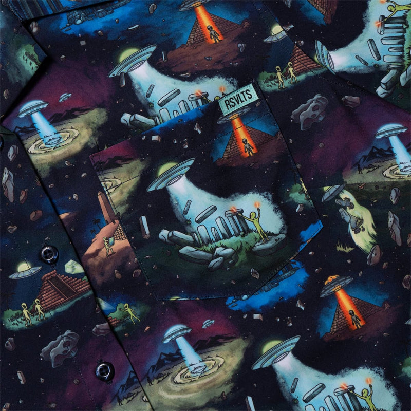 RSVLTS I'm Not Saying It Was Aliens... Women's KUNUFLEX Short Sleeve Shirt in Black — detail 2