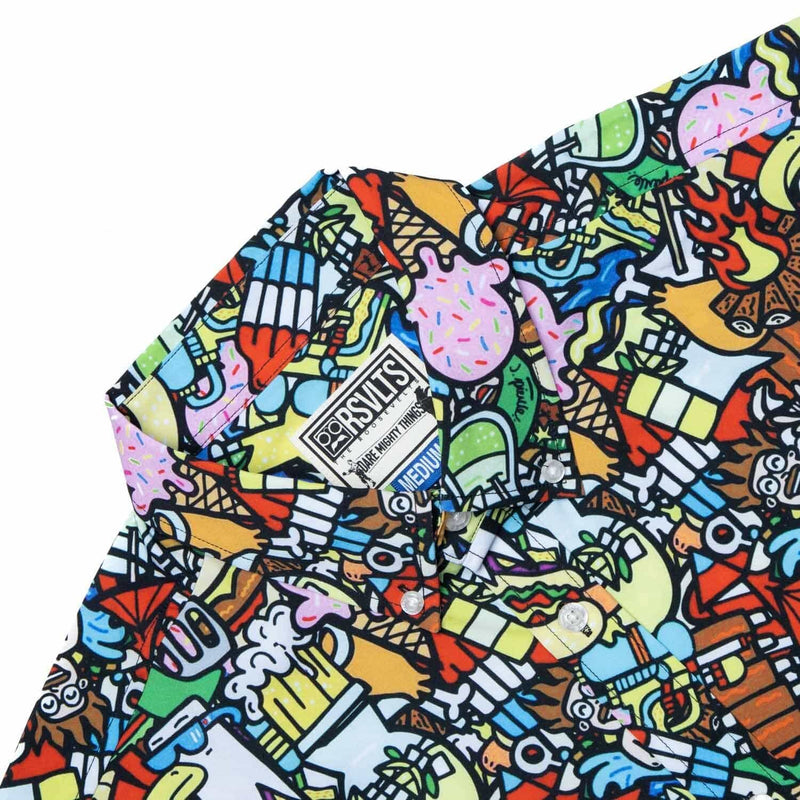 RSVLTS Darty in the USA KUNUFLEX Short Sleeve Shirt in Multicolor — detail 3