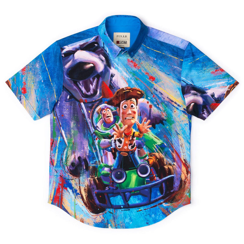 RSVLTS Escaping Scud KUNUFLEX Short Sleeve Shirt — front view