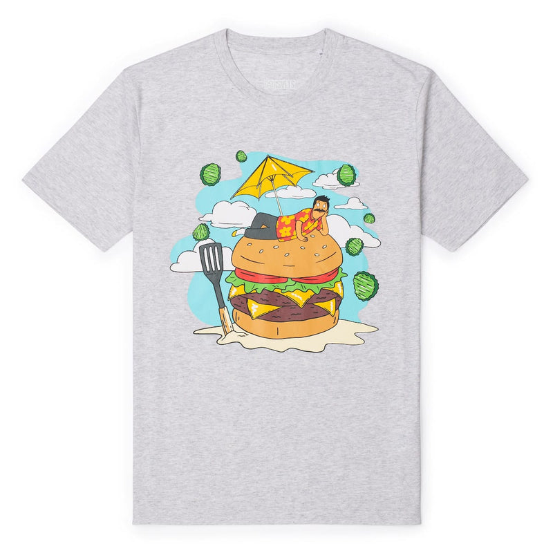 RSVLTS Bob on a Burger Crewneck Tee — front view