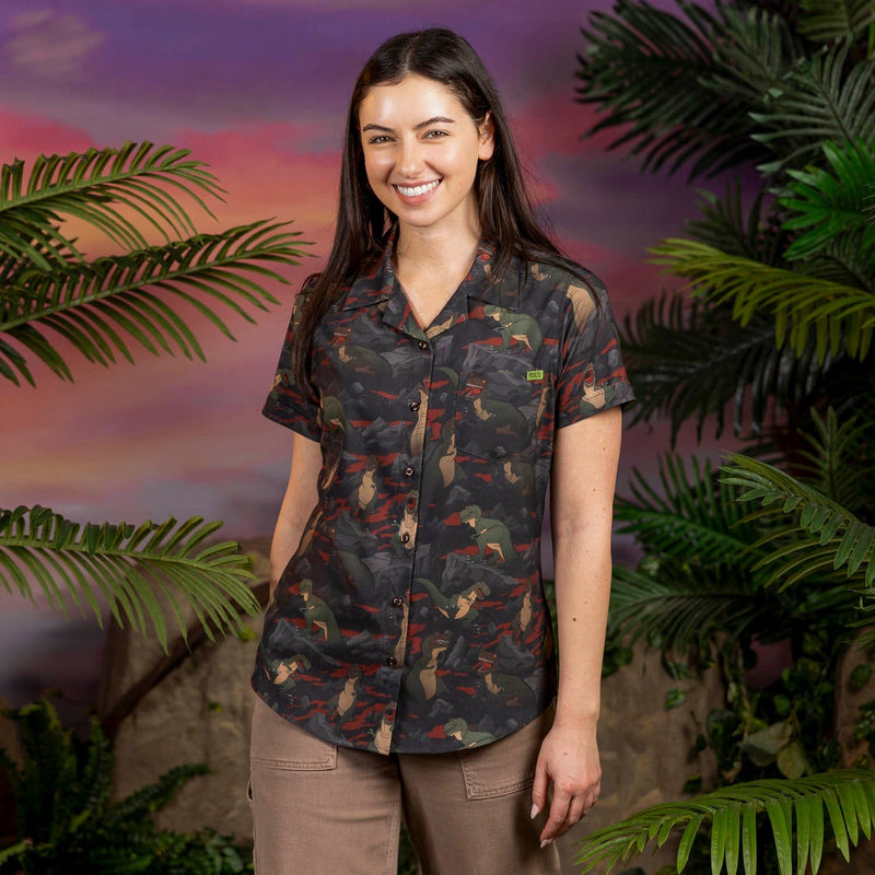 RSVLTS The Valley of Teeth Women's KUNUFLEX Short Sleeve Shirt — front view