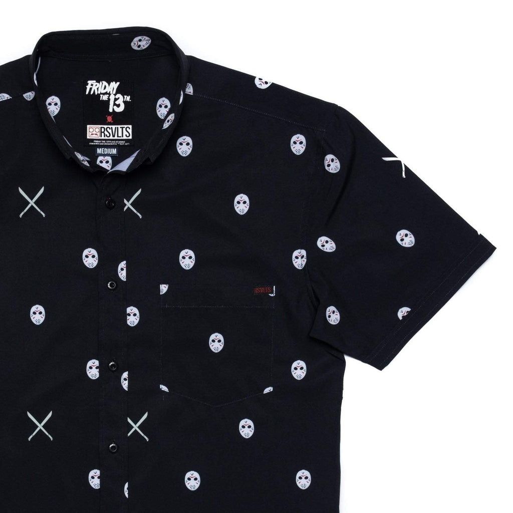 RSVLTS Greetings from Crystal Lake KUNUFLEX Short Sleeve Shirt — front view
