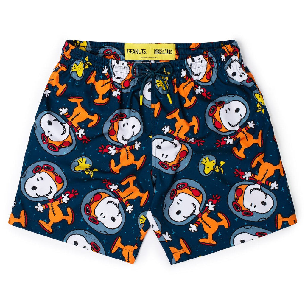 RSVLTS Snoopy in Space Hybrid Shorts — front view