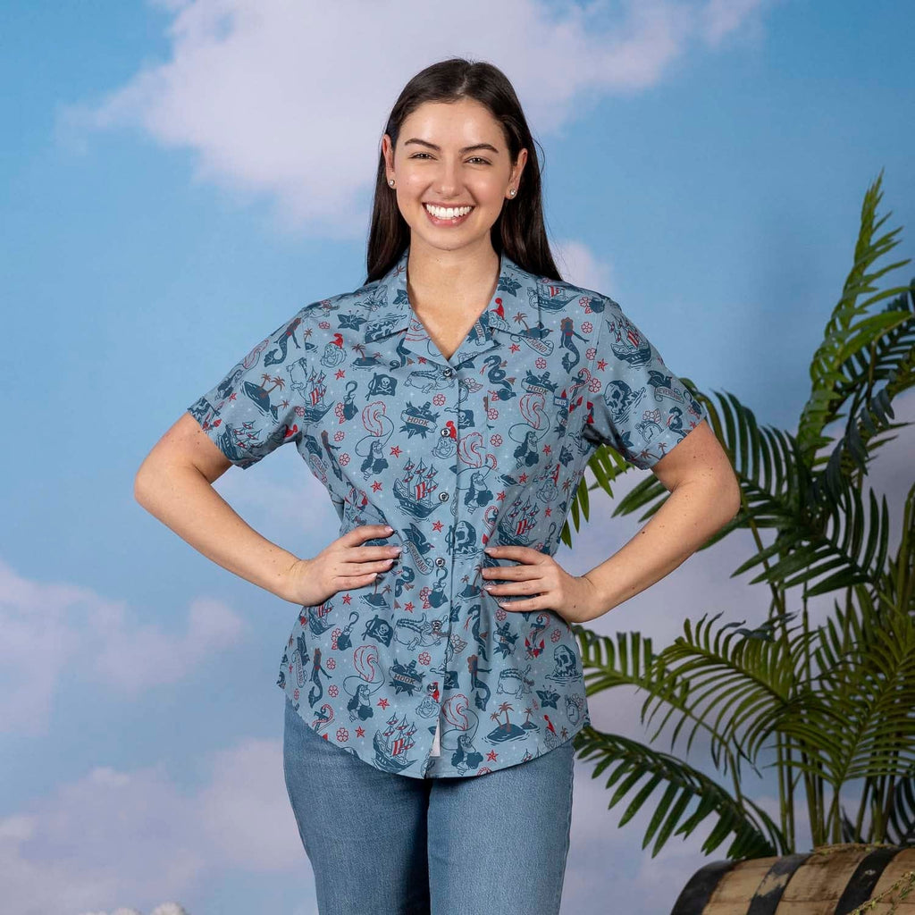 RSVLTS Hook’d It Women's KUNUFLEX Short Sleeve Shirt — front view