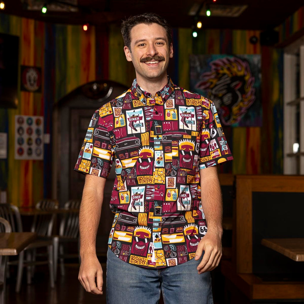 RSVLTS Rollin' Out KUNUFLEX Short Sleeve Shirt — front view