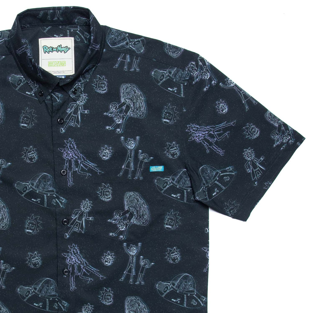 RSVLTS Holographrick KUNUFLEX Short Sleeve Shirt — front view