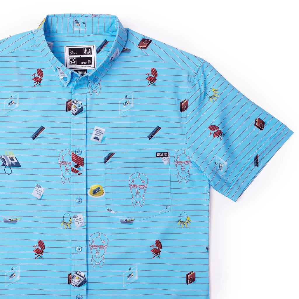 RSVLTS Dammit, Jim! KUNUFLEX Short Sleeve Shirt — front view