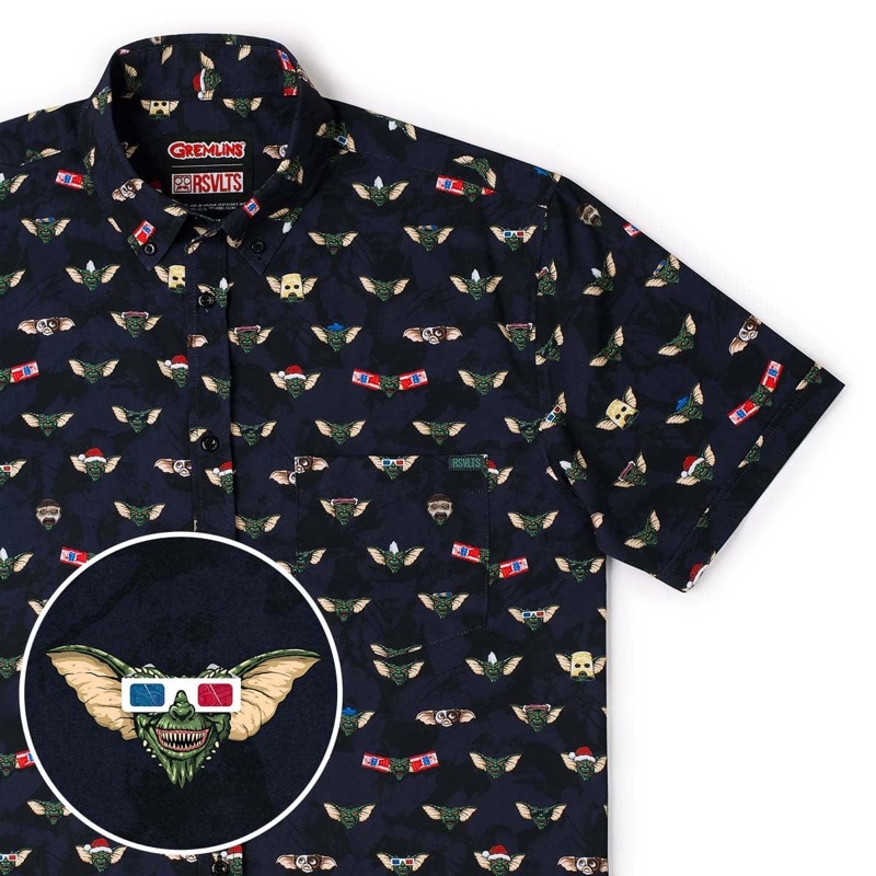 RSVLTS Gremlins & Gizmos KUNUFLEX Short Sleeve Shirt — front view