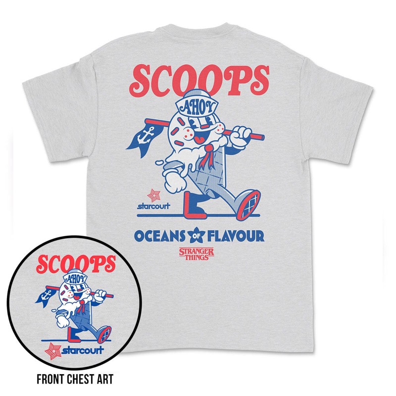 RSVLTS Scoops Ahoy Crewneck Tee — front view