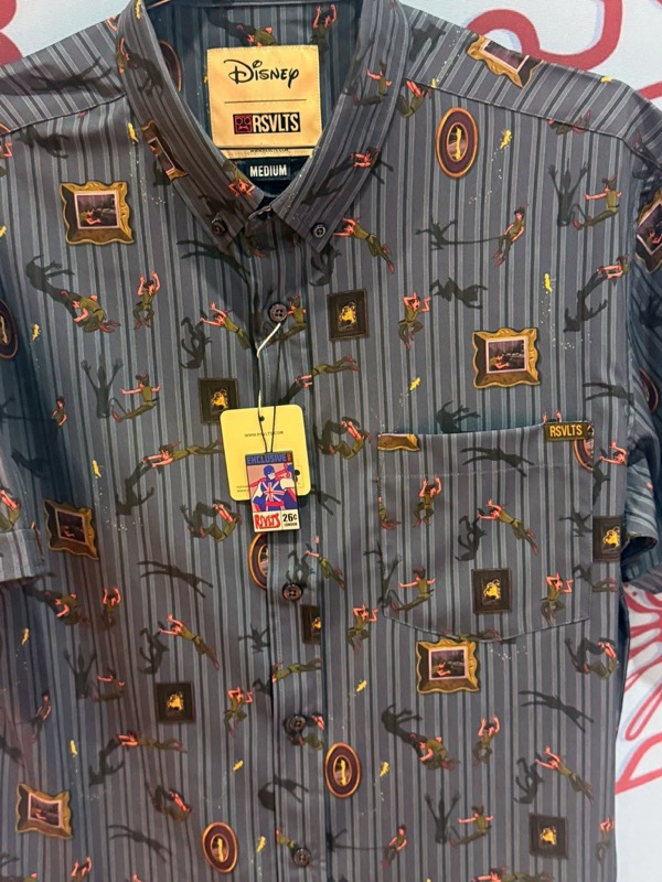 RSVLTS Peter Pan Shadow KUNUFLEX Short Sleeve Shirt — front view