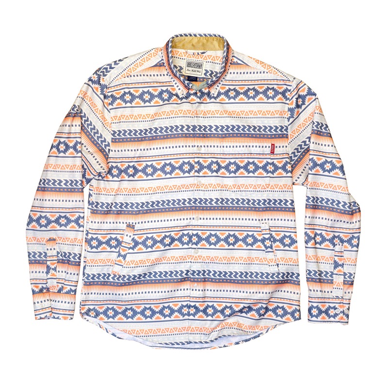 RSVLTS Aztec Long Sleeve Dress Shirt — front view