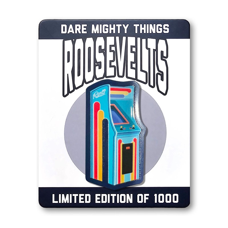 RSVLTS Game Over Rsvlts Arcade Enamel Pin — front view