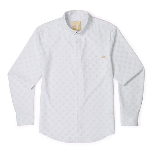 RSVLTS Deco Delight Long Sleeve Shirt in White — detail 2