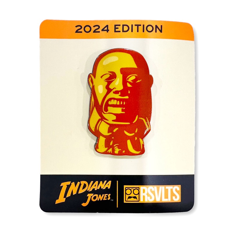RSVLTS The Idol Enamel Pin in Yellow — front view