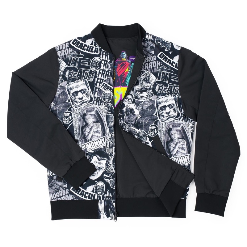 RSVLTS Monster Mashup Bomber Reversible Bomber Jacket — front view