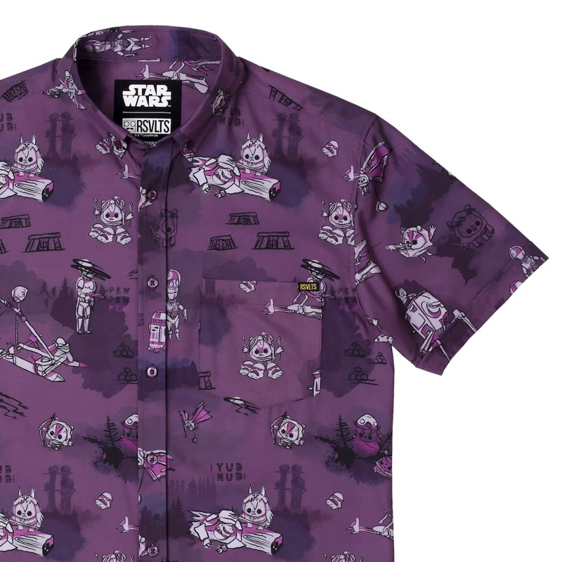 RSVLTS Ewok Warriors London Colorway KUNUFLEX Short Sleeve Shirt — front view
