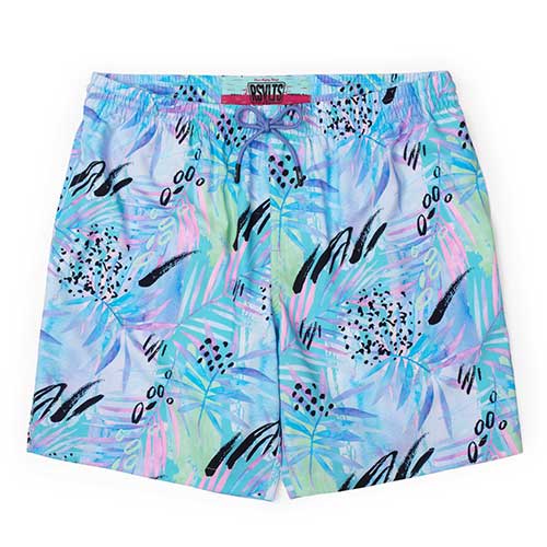 RSVLTS Purple Stuff Hybrid Shorts in Blue — detail 2