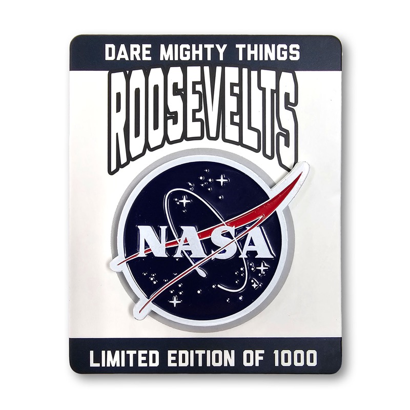 RSVLTS Apollo Xii Space Walk Nasa Meatball Enamel Pin — front view