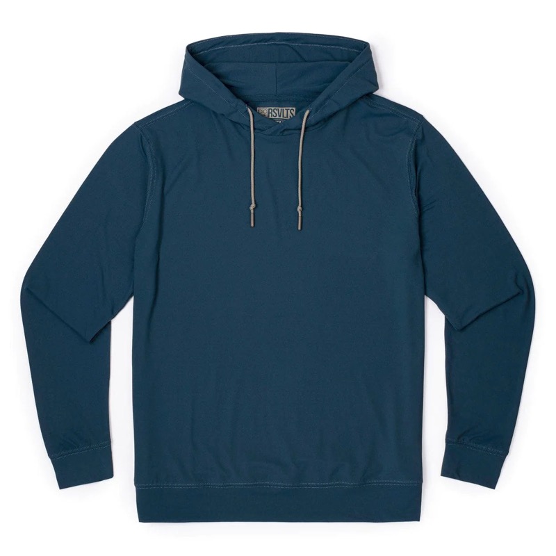RSVLTS Key Largo Navy Hoodie Performance Hoodie — front view