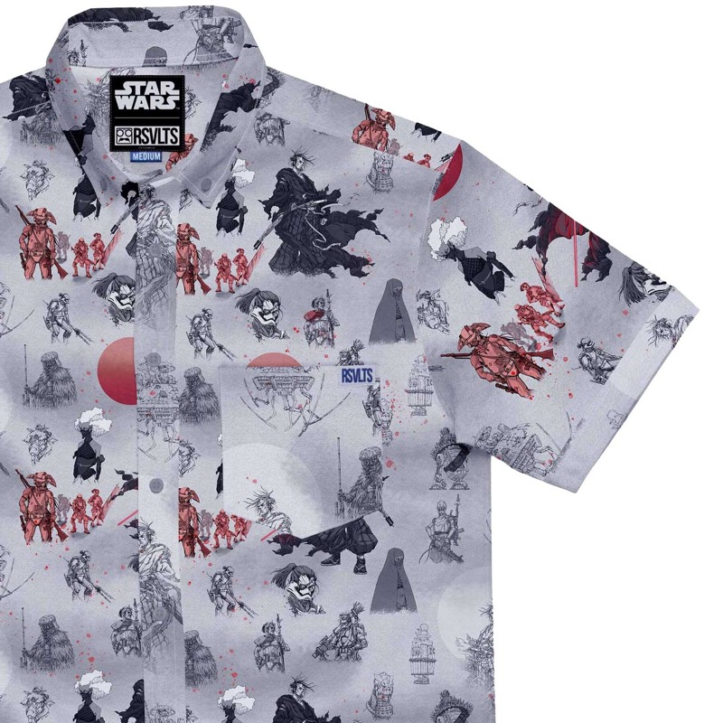 RSVLTS Duel The Visions KUNUFLEX Short Sleeve Shirt — front view