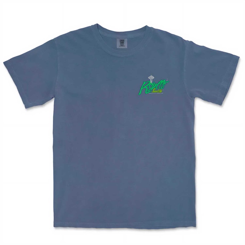 RSVLTS RSVLTS Seattle City Tee Crewneck Tee in Blue — detail 2