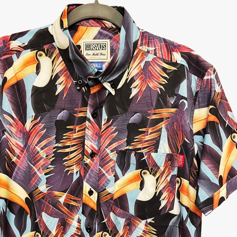 RSVLTS Wild Toucan KUNUFLEX Short Sleeve Shirt — front view