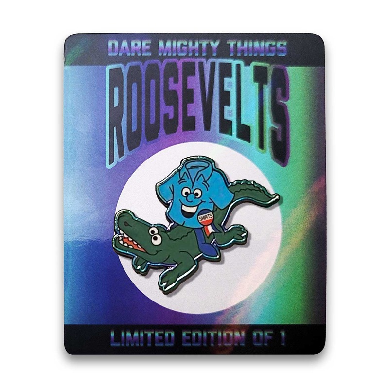RSVLTS Lil Kunu (Dundee) Enamel Pin in Multicolor — front view