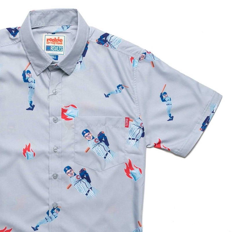 RSVLTS Away (alt) KUNUFLEX Short Sleeve Shirt in Gray — front view