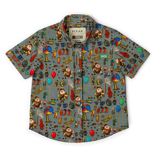 RSVLTS The Wilderness Must Be Explored KUNUFLEX Short Sleeve Shirt in Green — detail 3