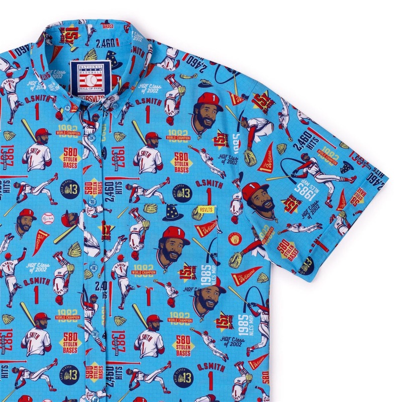 RSVLTS The Wizard KUNUFLEX Short Sleeve Shirt in Blue — detail 2