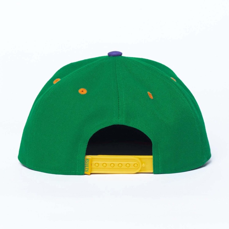 RSVLTS Lone Pine Invaders Snapback Hat in Green — detail 3