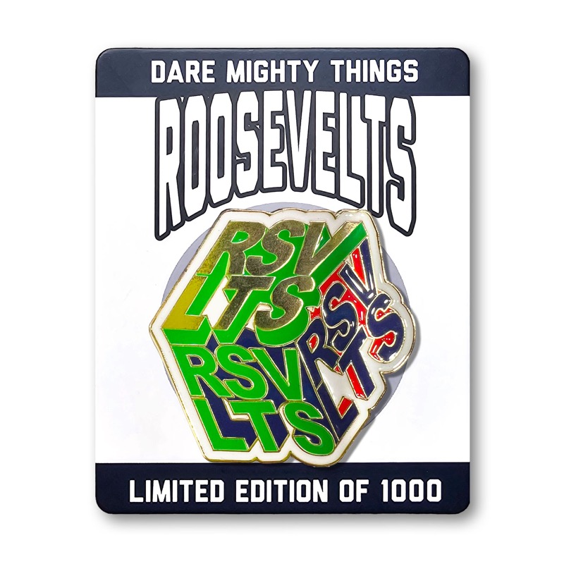 RSVLTS Rsvlts Cube Enamel Pin — front view