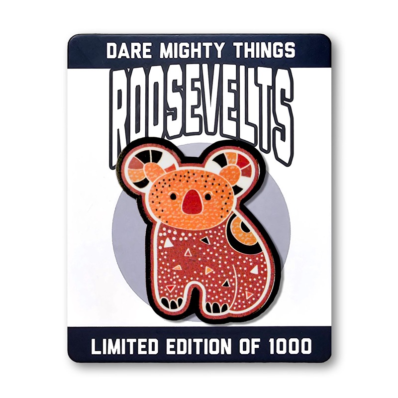 RSVLTS Good On Ya Koala Enamel Pin — front view
