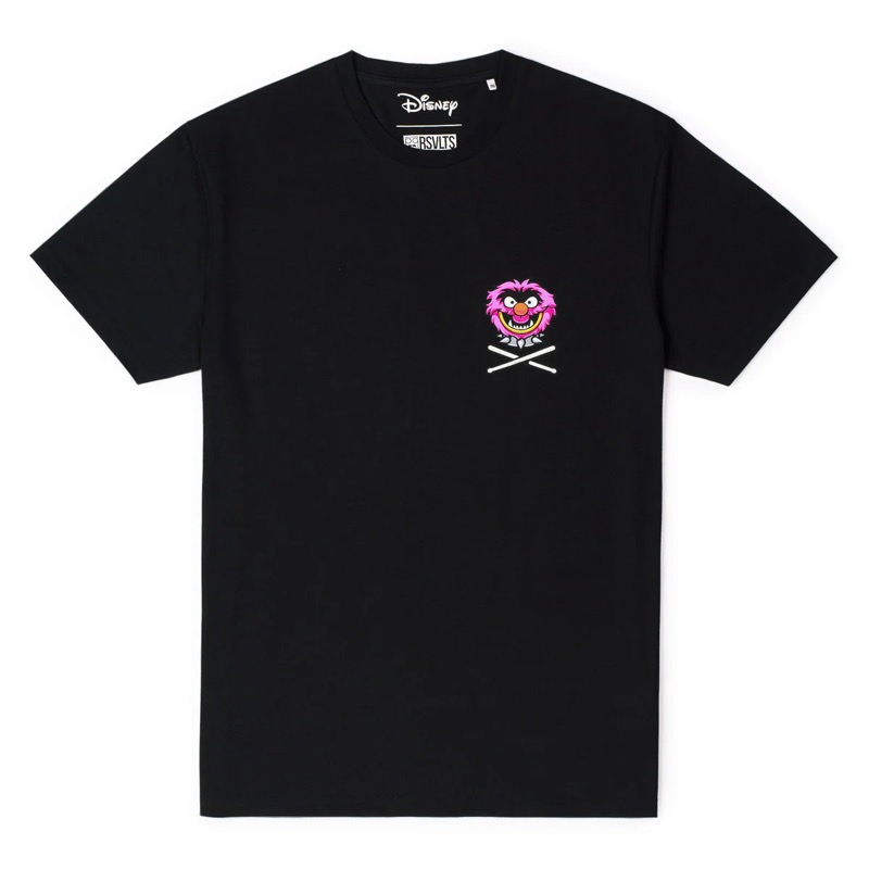 RSVLTS DRUMMER!!! Crewneck Tee in Black — front view