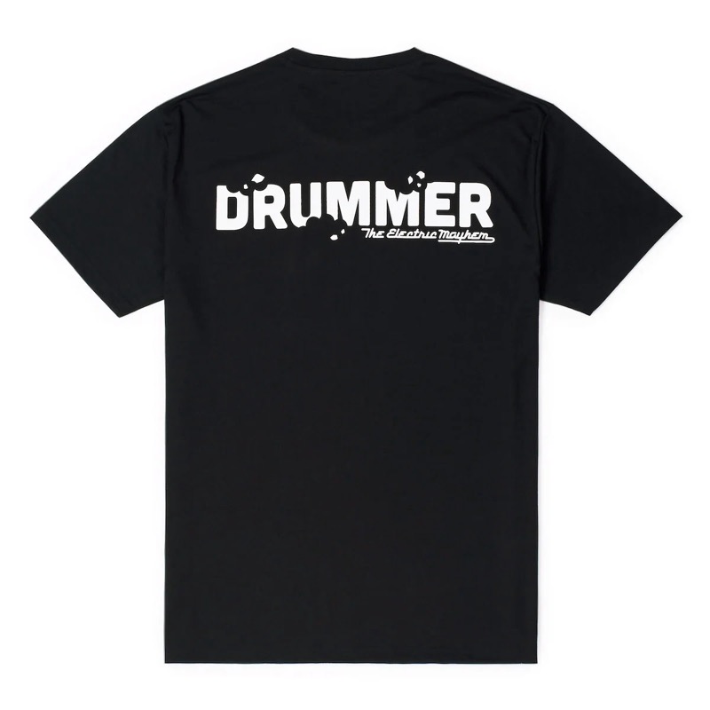 RSVLTS DRUMMER!!! Crewneck Tee in Black — detail 3