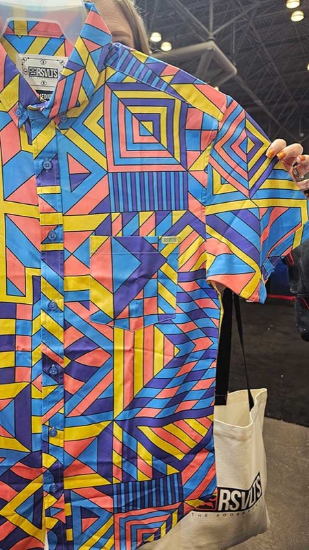 RSVLTS Kaleidoscope Prototype KUNUFLEX Short Sleeve Shirt — front view