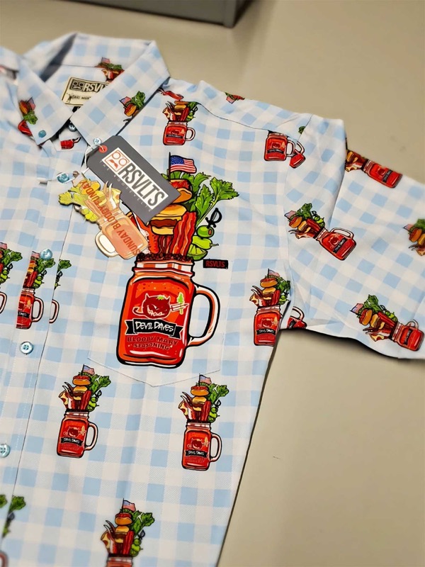 RSVLTS Sunday Bloody Funday – Devil Dave’S KUNUFLEX Short Sleeve Shirt — front view