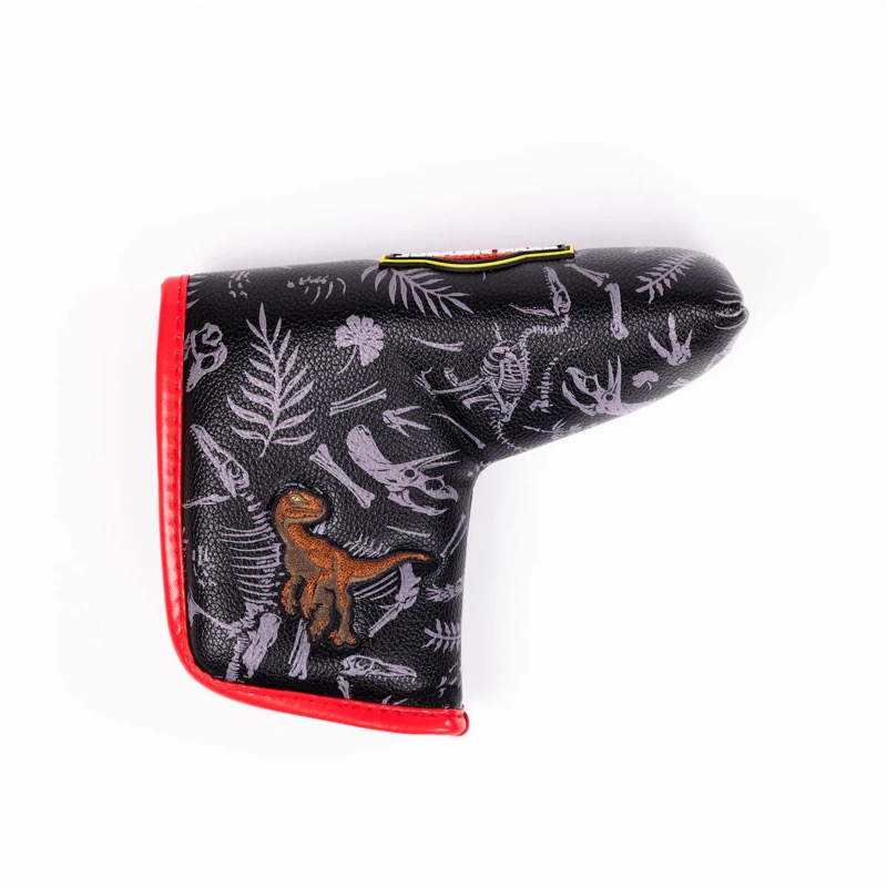 RSVLTS Fossil Records (Blade) Golf Club Cover in Black — front view
