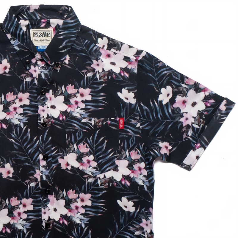 RSVLTS Grandma’s Couch v1 KUNUFLEX Short Sleeve Shirt in Black — detail 2