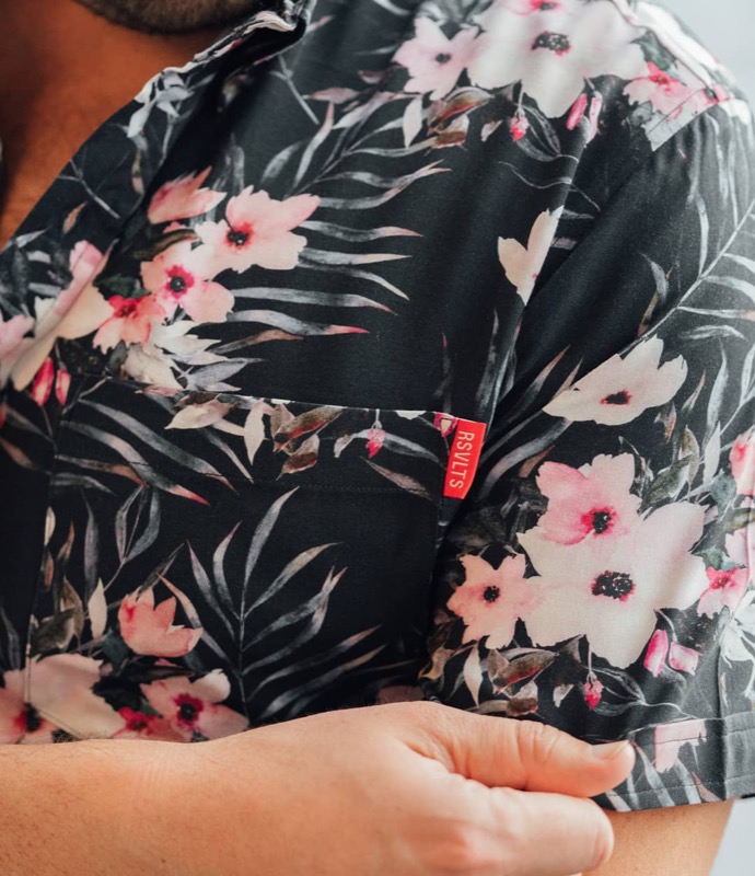 RSVLTS Grandma’s Couch v1 KUNUFLEX Short Sleeve Shirt in Black — detail 4