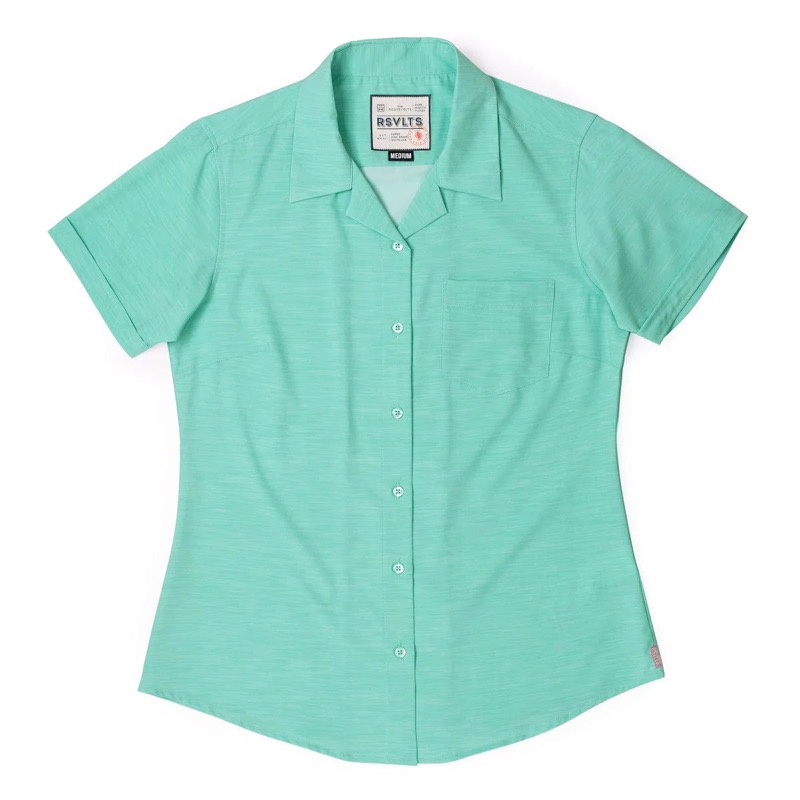 RSVLTS Renegade Seafoam Fury KUNUFLEX Short Sleeve Shirt in Green — detail 2