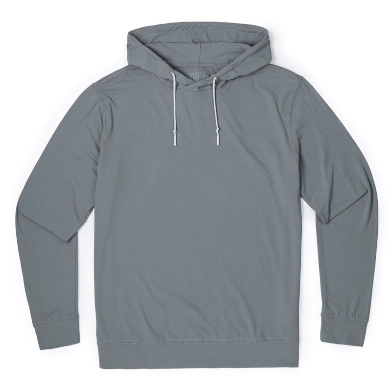 RSVLTS Night Owl Performance Hoodie in Gray — front view