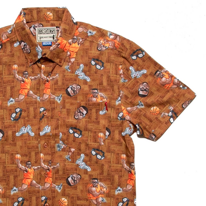 RSVLTS Spice Adams “Cream E. Biggums” KUNUFLEX Short Sleeve Shirt — front view