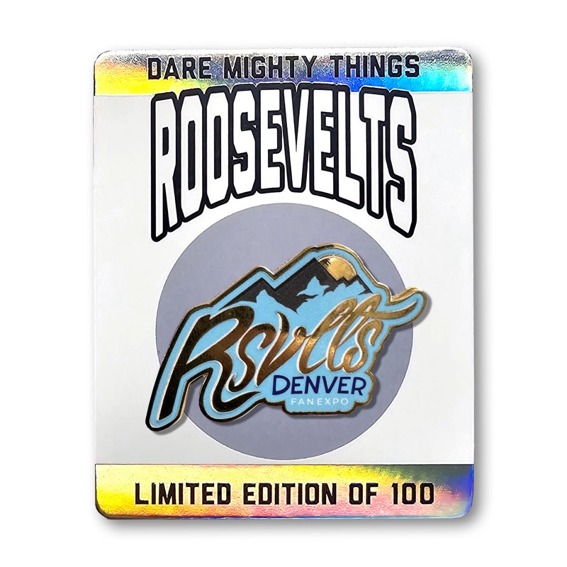 RSVLTS Rsvlts Denver Fan Expo Enamel Pin — front view