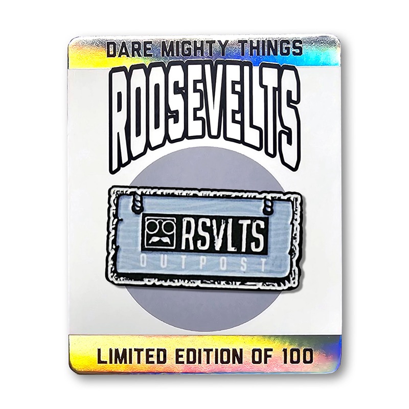 RSVLTS RSVLTS Outpost Enamel Pin in Light Blue — front view